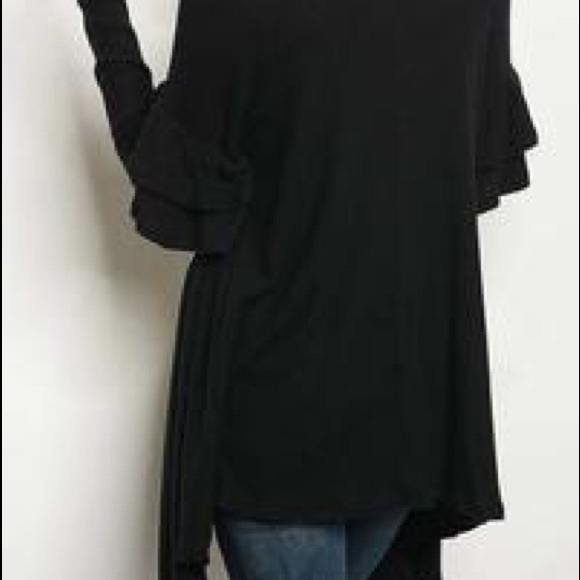 ✨Last One✨Ruffle Detail Long Cardigan - Picture 2 of 2